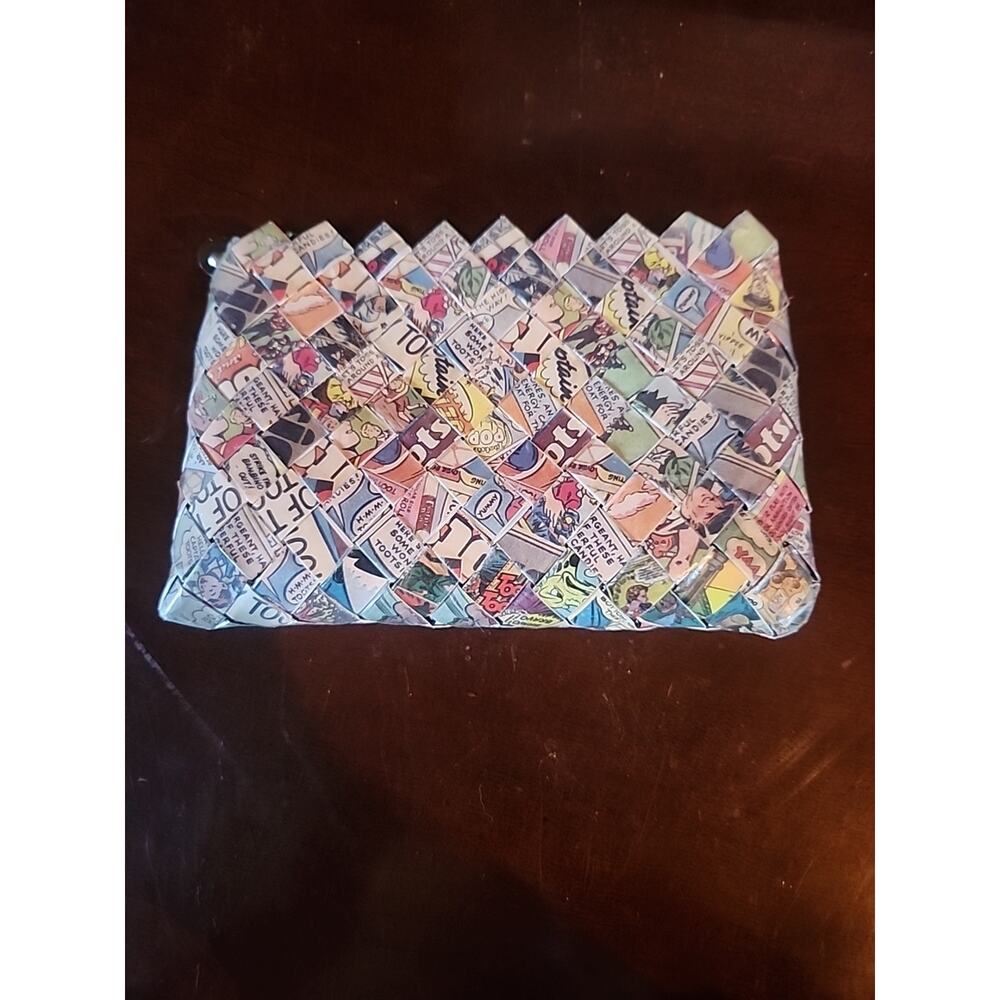 Nahui Ollin Wrapper/Comic Book Clutch Purse Wristlet